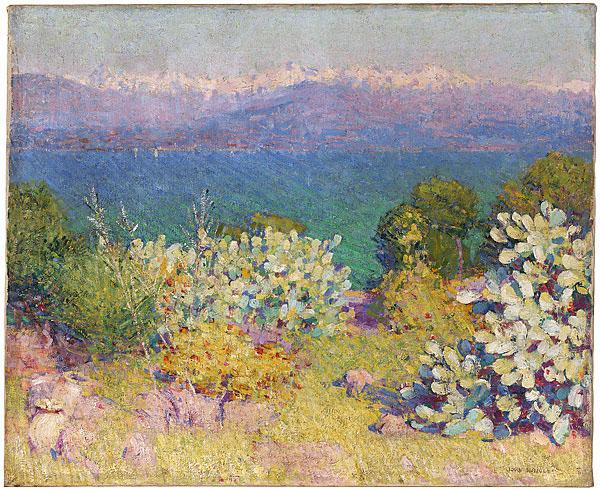 John Peter Russell In the morning, Alpes Maritimes from Antibes oil painting picture
